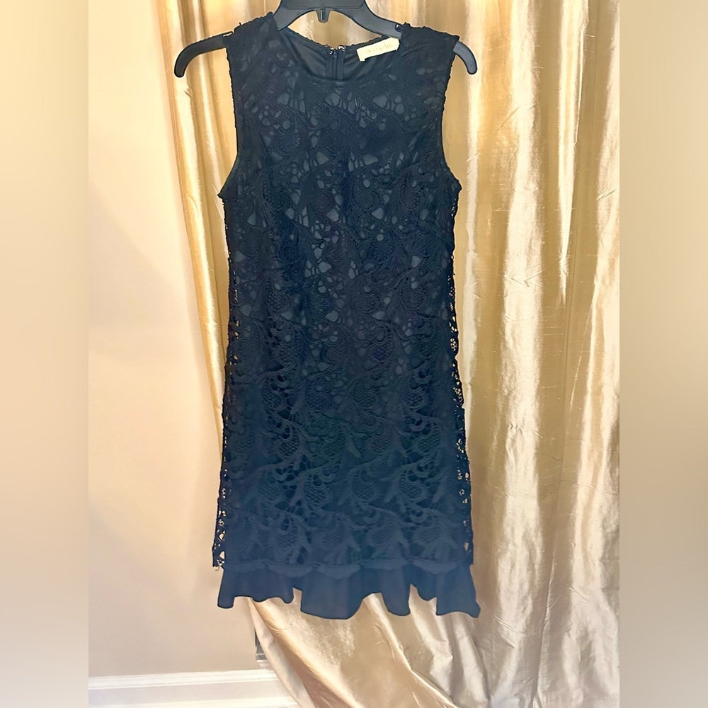 Black lace dress